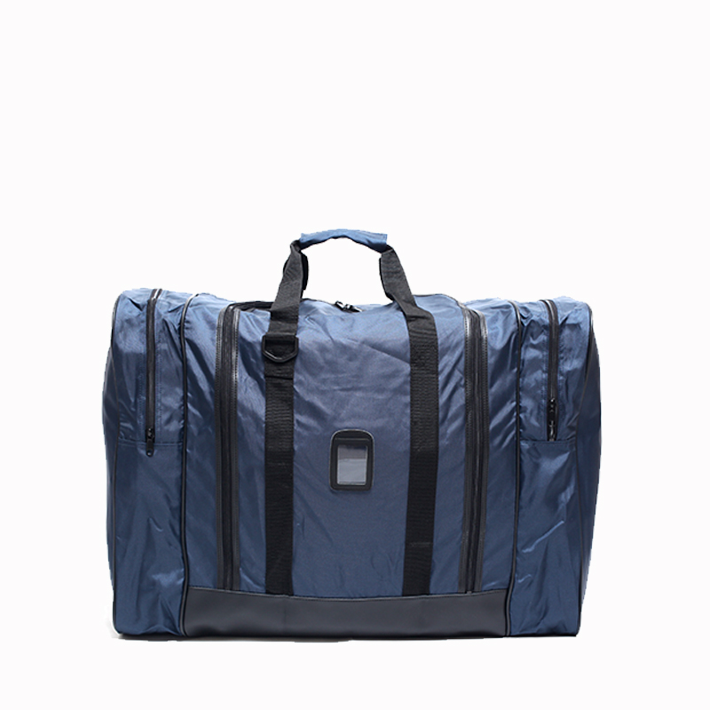 両サイドポケット付 ハイパロンボストンバッグ 紺単色