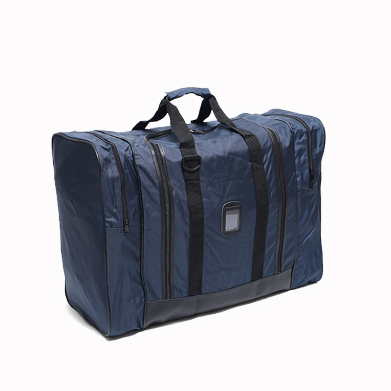 両サイドポケット付 ハイパロンボストンバッグ 紺単色