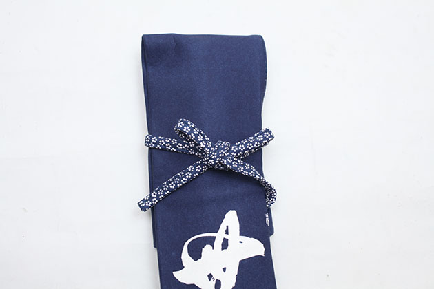 鹿革風白文字入略式竹刀袋 『無念無想明鏡止水』 2・3本入