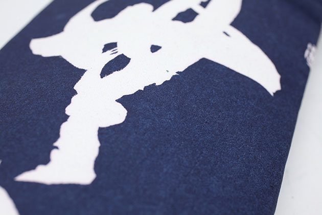 鹿革風白文字入略式竹刀袋 『無念無想明鏡止水』 2・3本入