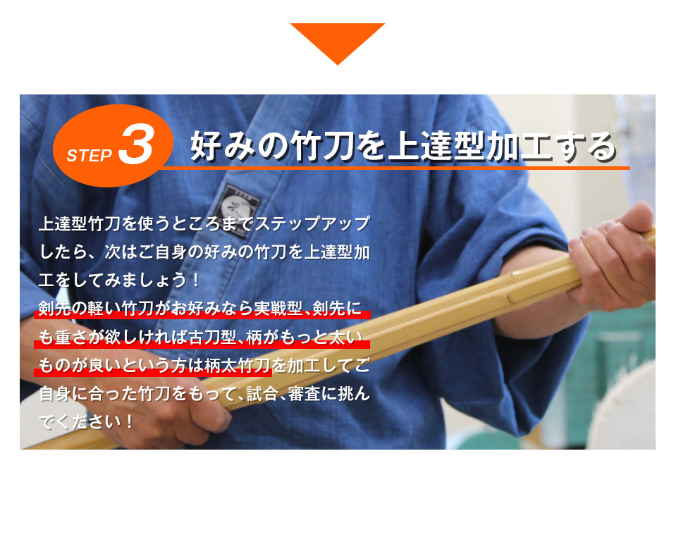  中太吟風仕組竹刀「矯正型（きょうせいがた） -GRIP MASTER-」28～39（幼年～高校生）【剣道竹刀・SSPシール貼付】
