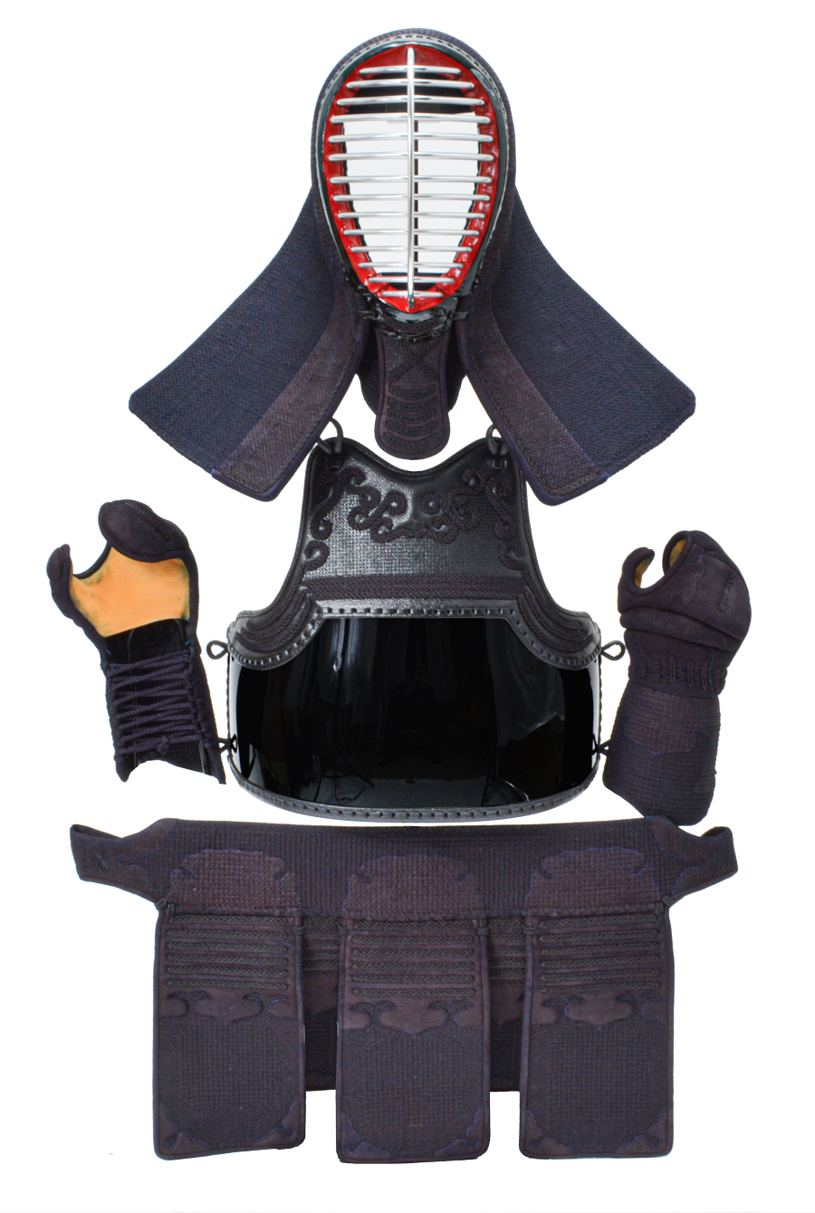  『源斗』紺革1.8分刺剣道防具セット