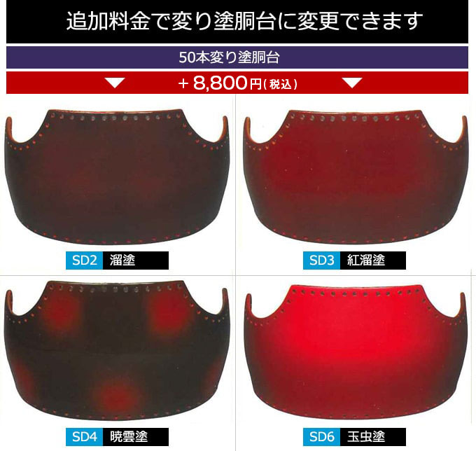 変わり塗り胴台