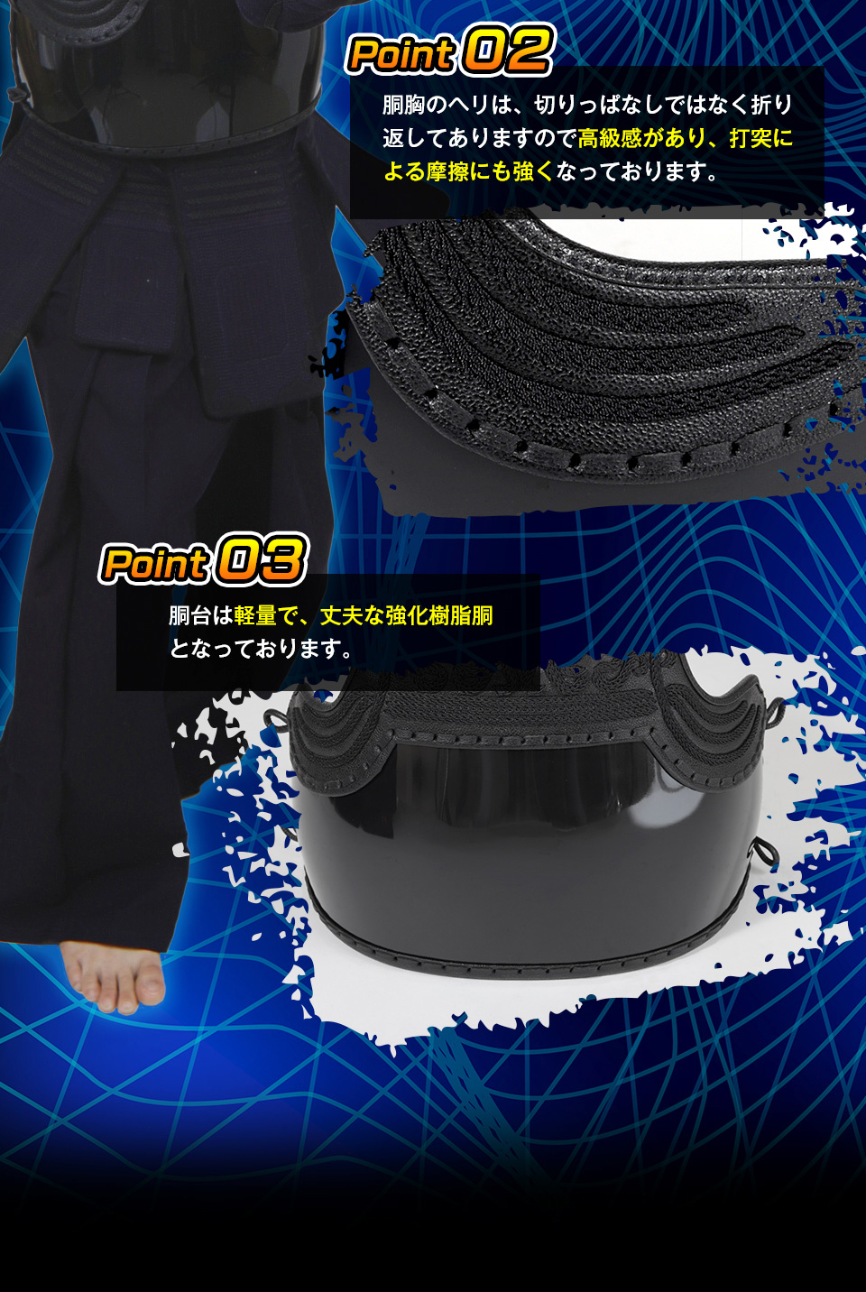 「光山 -KOZAN-」 8mm織刺 剣道防具セット【ミシン刺・機械刺】