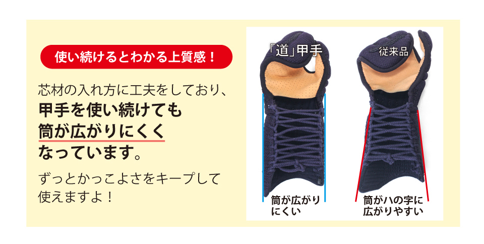 VIXIA「道」6㎜バイオメッシュ甲手