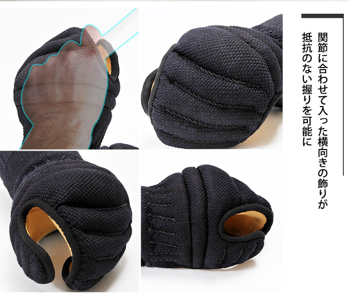 「虎」甲手頭五段飾り6㎜織刺甲手