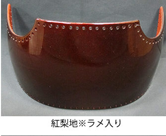 変わり塗り胴台「紅梨地」