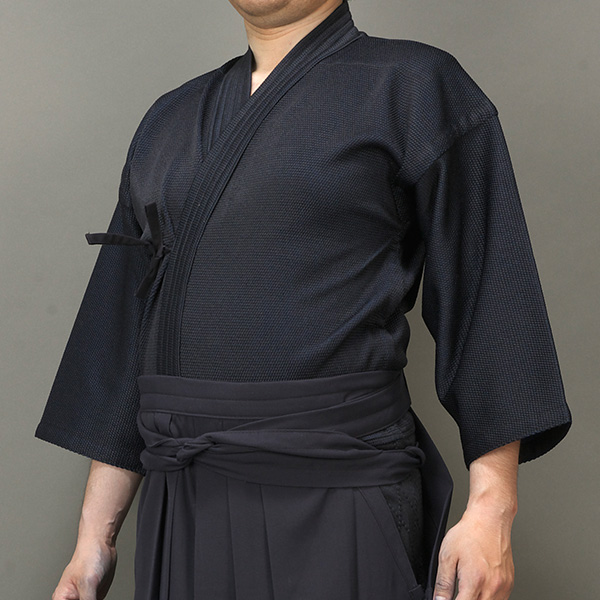 シルリード裏地付 実戦型 紺 刺子ジャージ剣道着