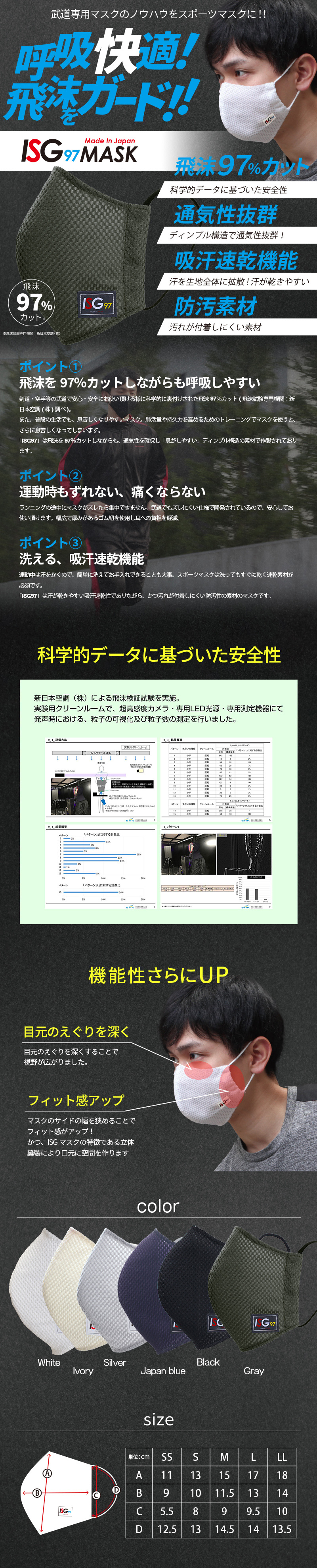 スポーツマスク ISG97