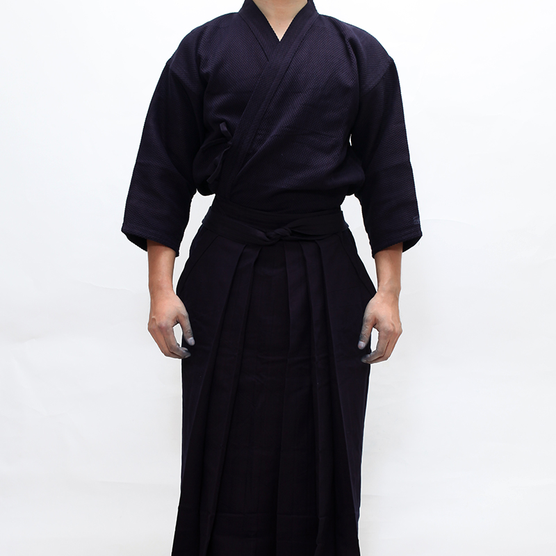 『A-1』二重藍染軽量実戦型剣道着+7000番袴セット