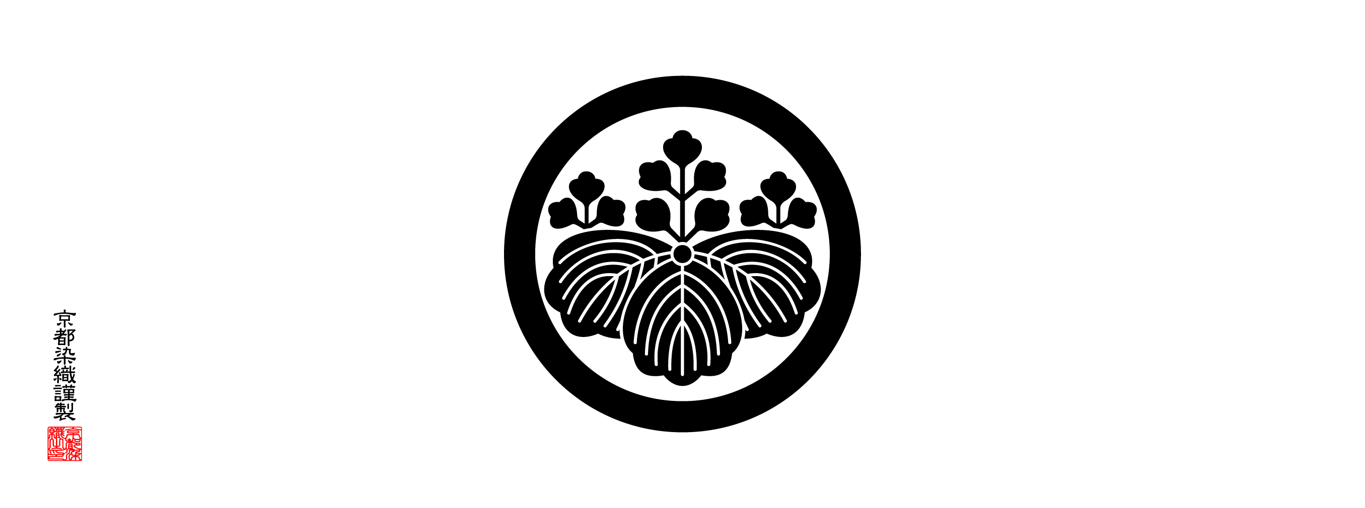 家紋手拭 丸に五三桐