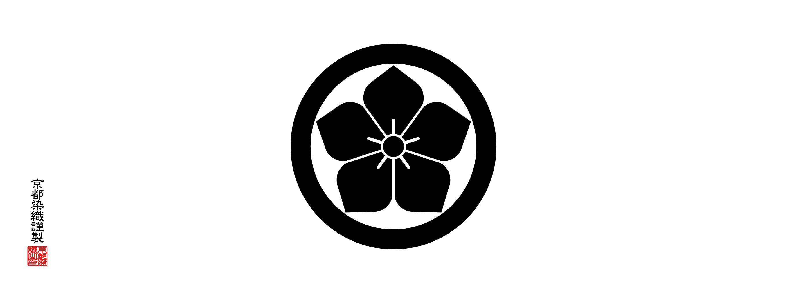 家紋手拭 丸に桔梗