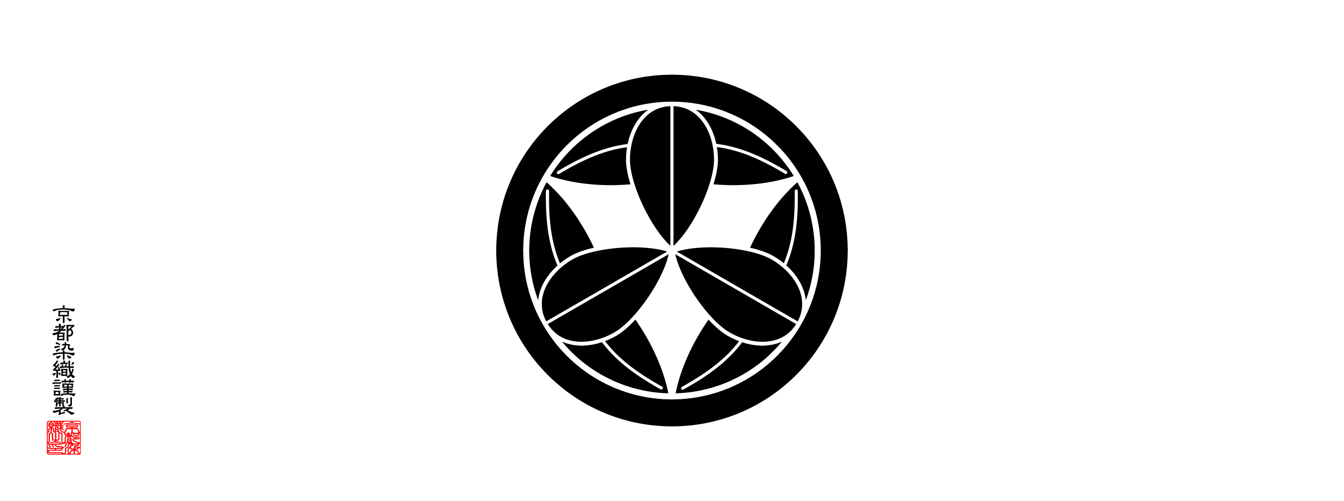  家紋手拭 丸に九枚笹 