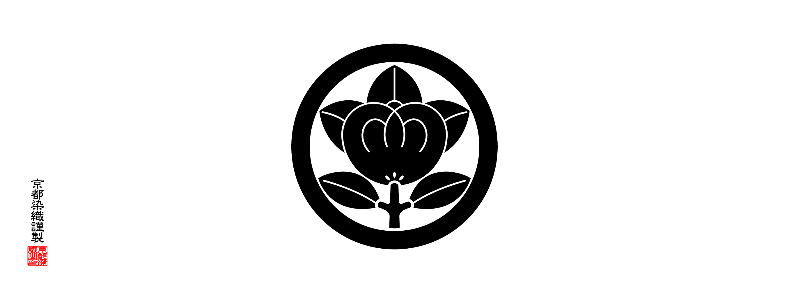 家紋手拭 丸に橘 