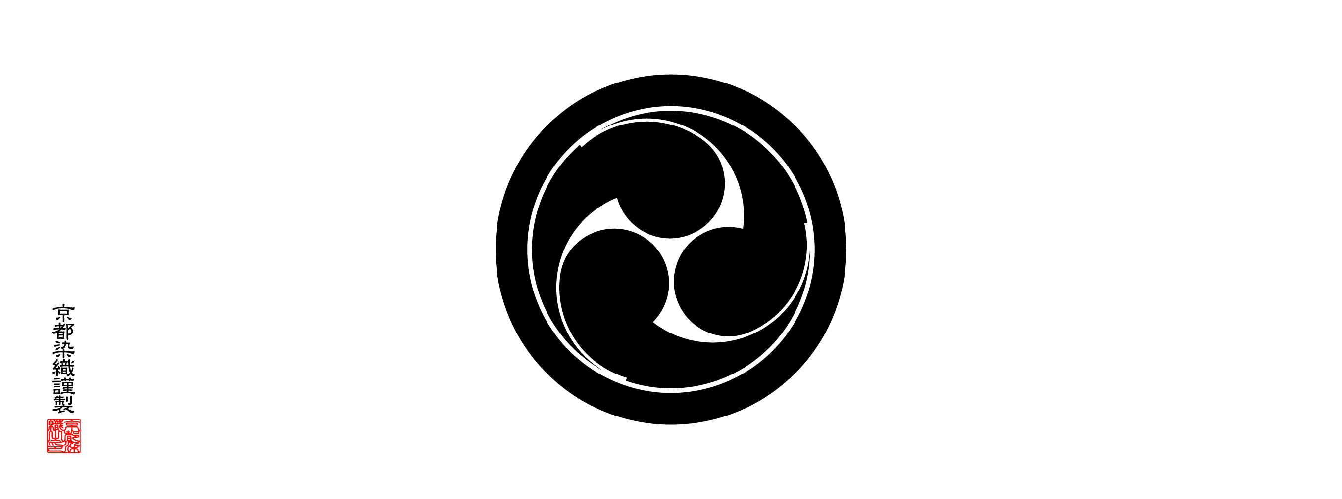 家紋手拭 丸に左三つ巴