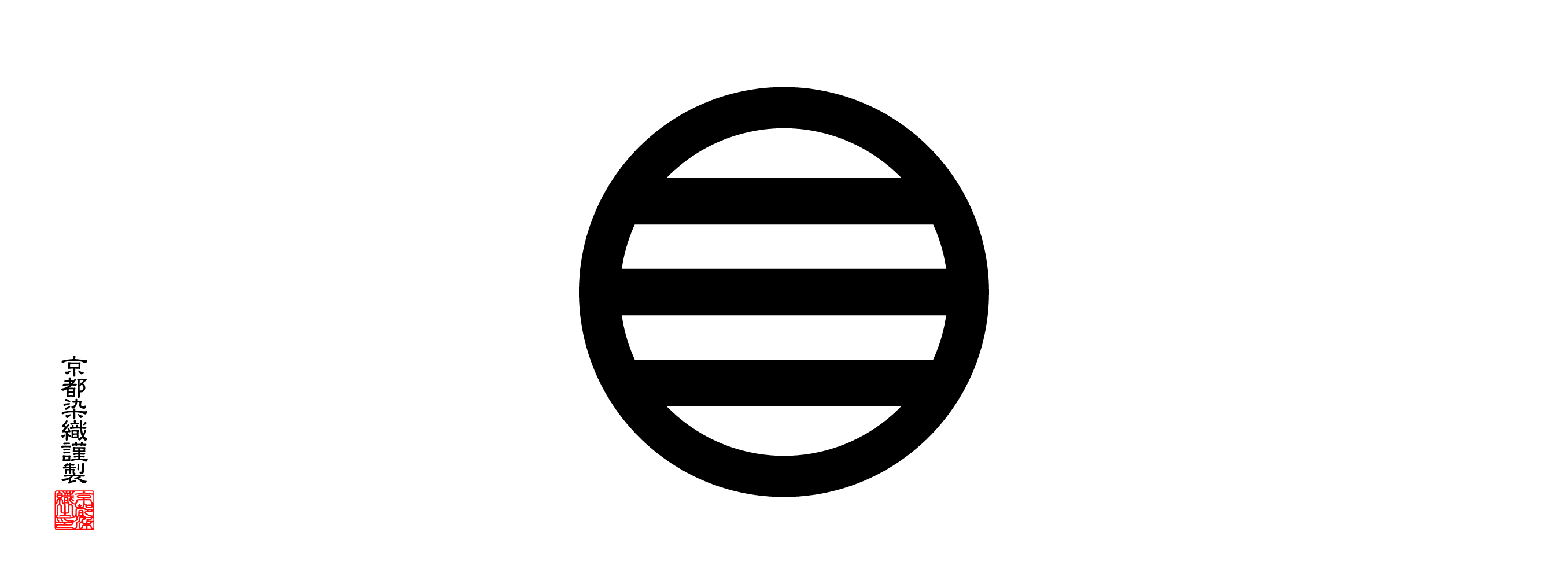 家紋手拭 丸に三つ引