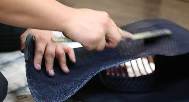 剣道防具の染め直しの方法 