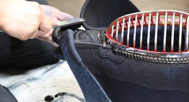 剣道防具の染め直しの方法 