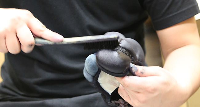 剣道防具の染め直しの方法 
