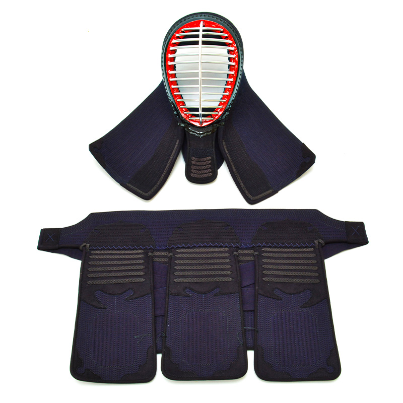 日本製 人工革(クラリーノ)8mm刺 剣道防具 面 垂 2点セット