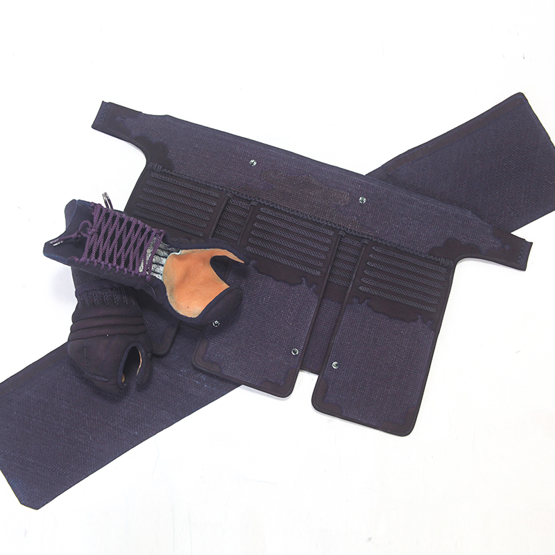 最高級1.2分刺紺革手刺防具 面・甲手・垂セット【顎・面金選択可】