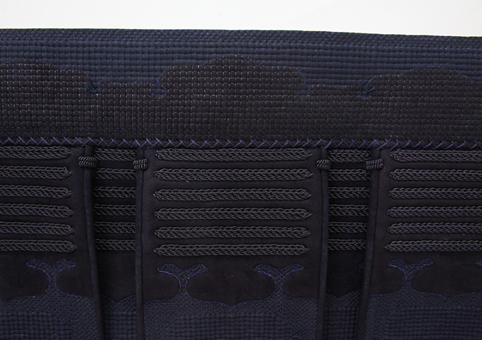 軽量型1.5分紺革手刺防具 垂単品