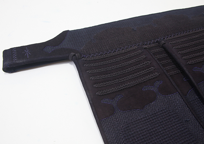 軽量型1.5分紺革手刺防具 垂単品