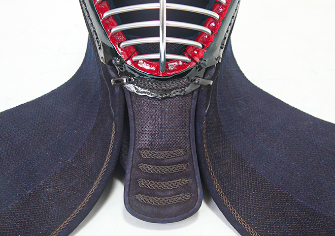 1.5分紺革手刺防具 面単品