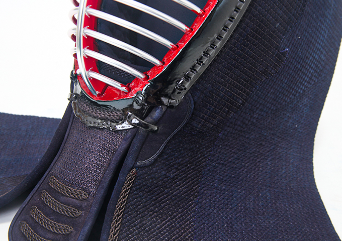 1.5分紺革手刺防具 面単品