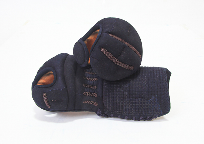 特選2.5分紺革手刺防具 甲手単品