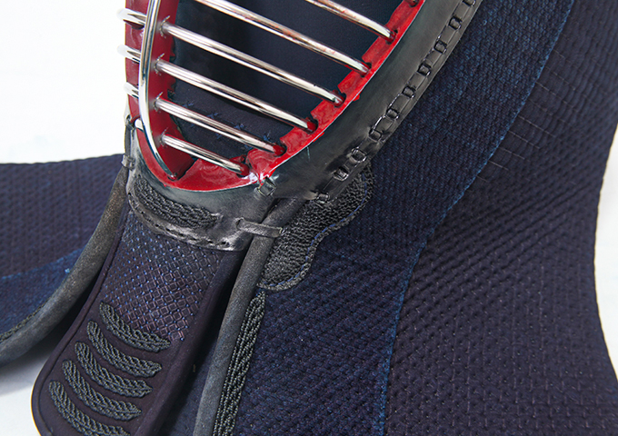 3.0分織刺 牛紺革 手刺防具 面単品