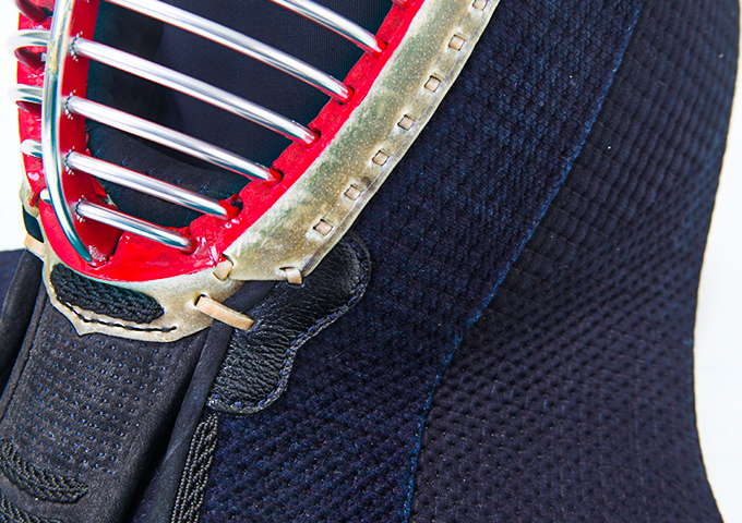 3.0分織刺 牛紺革 手刺防具 面単品