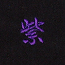 紫刺繍ネーム画像