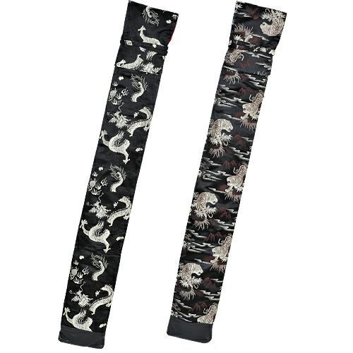 正絹略式竜虎柄　三本入（化粧箱入）