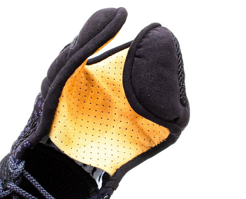 【防具セレクト対象商品】「源龍(げんりゅう)」3ミリ人工革フィットステッチ防具 甲手 紫小桜柄【小手・ミシン刺･機械刺】