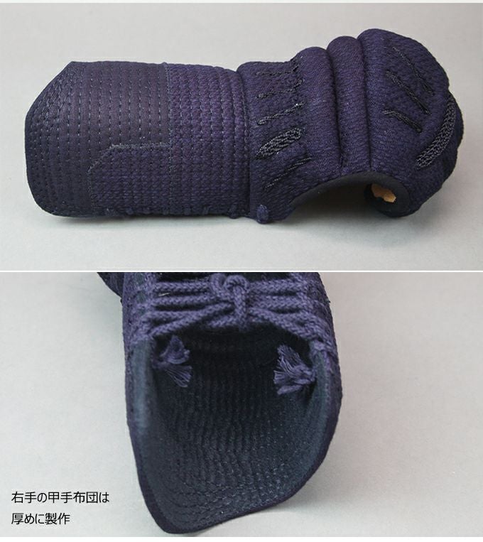 【防具セレクト対象商品】「源叡(げんえい)」織刺6mmピッチ具の目刺甲手【小手・ﾐｼﾝ刺･機械刺】