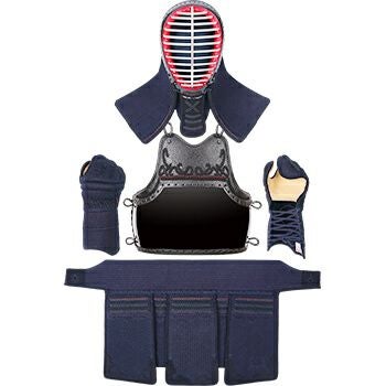A-1αKIDS」6mm織刺ナナメ刺 剣道防具セット【ミシン刺・機械刺