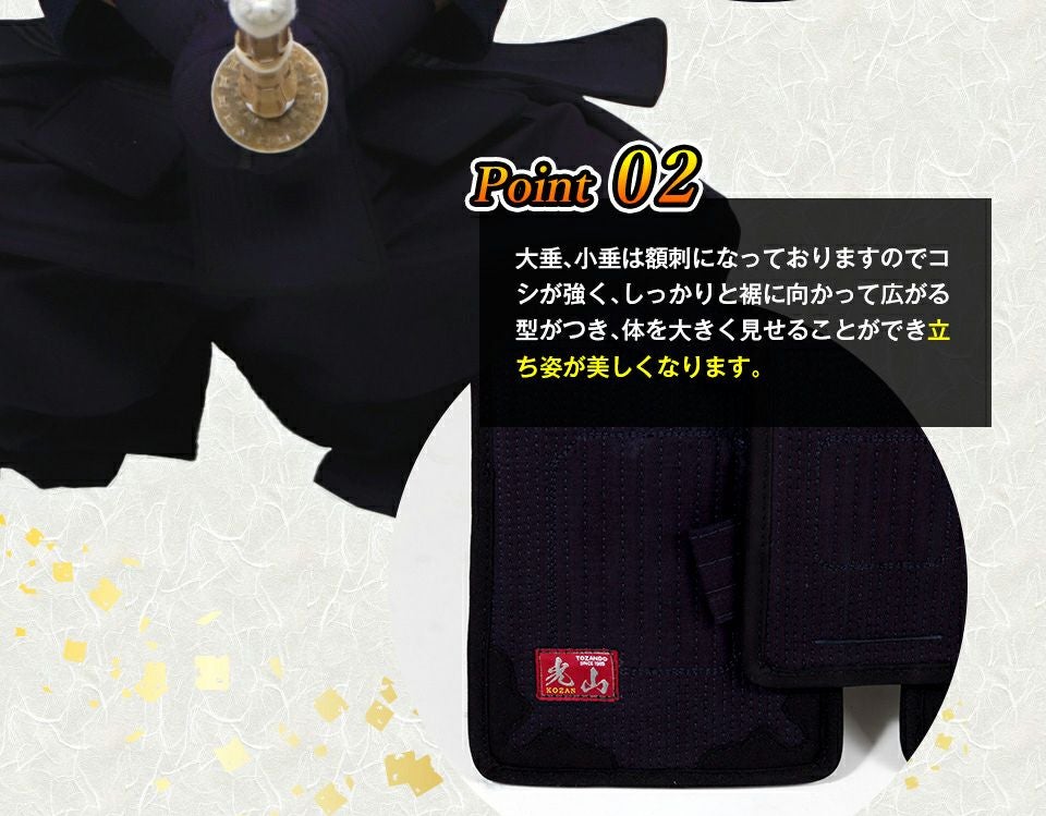 学生におすすめのカッコいい防具「光山」 8mm織刺 剣道防具セット