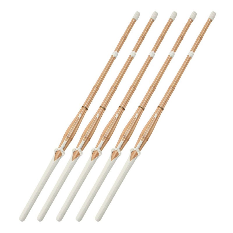 胴張実戦型吟風W仕組竹刀「夢 銀印」38（高校生）×5本セット【剣道竹刀・SSPシール貼付・普及型・男女用】