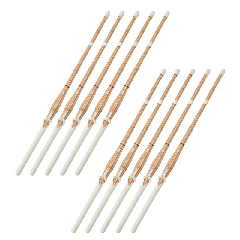 胴張実戦型吟風W仕組竹刀「夢 銀印」38（高校生）×10本セット【剣道竹刀・SSPシール貼付・普及型・男女用】