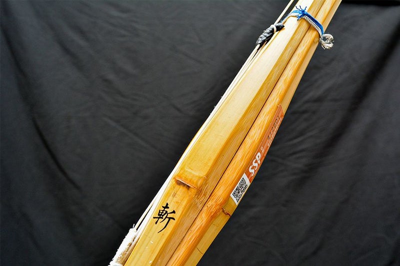 年用手削り実戦型 仕組竹刀 34・36サイズ 「斬（ざん）」 34・36サイズ（幼年・小学生）【剣道竹刀・SSPシール貼付・実戦型】