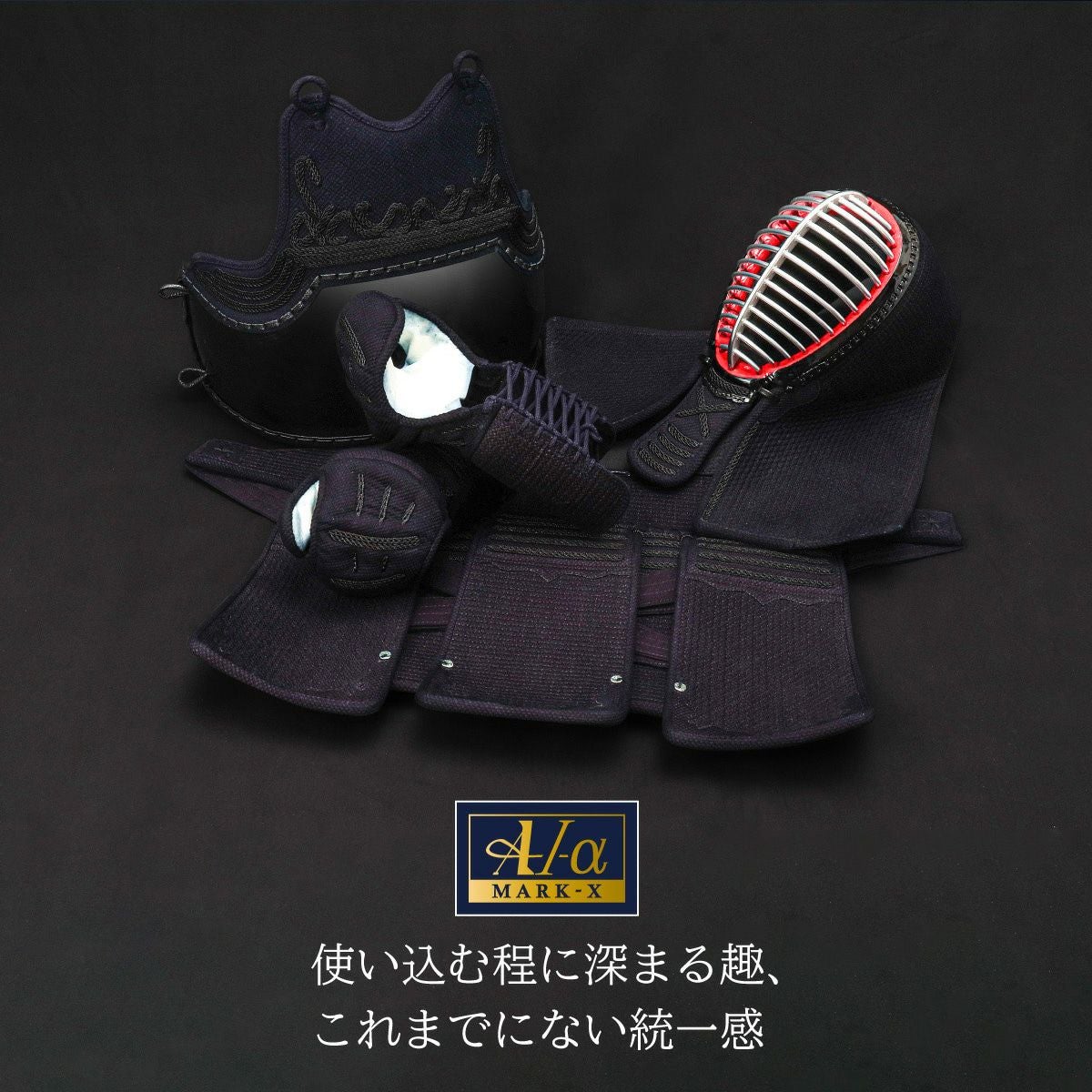 新入生応援特価]A-1αMarkX 6mm総織刺十字刺 剣道防具セット【ミシン刺
