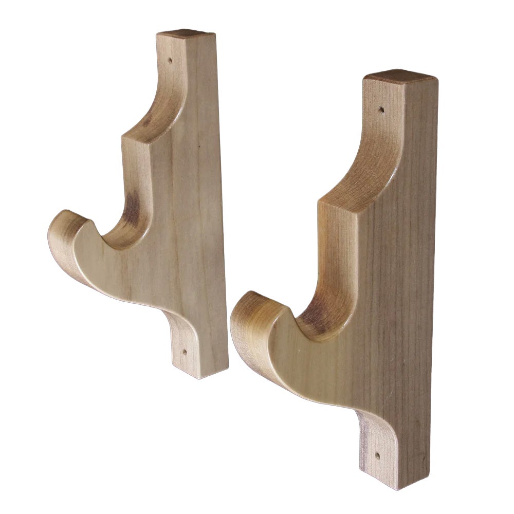 純日本製 木製 刀架け(壁掛け用)2個1組セット【国産 アカム製】